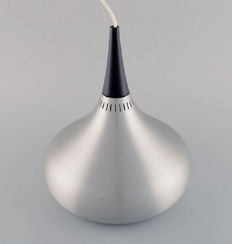 Jo Hammerborg for Fog  Mørup Orient pendant lamp in brushed aluminum 1970s