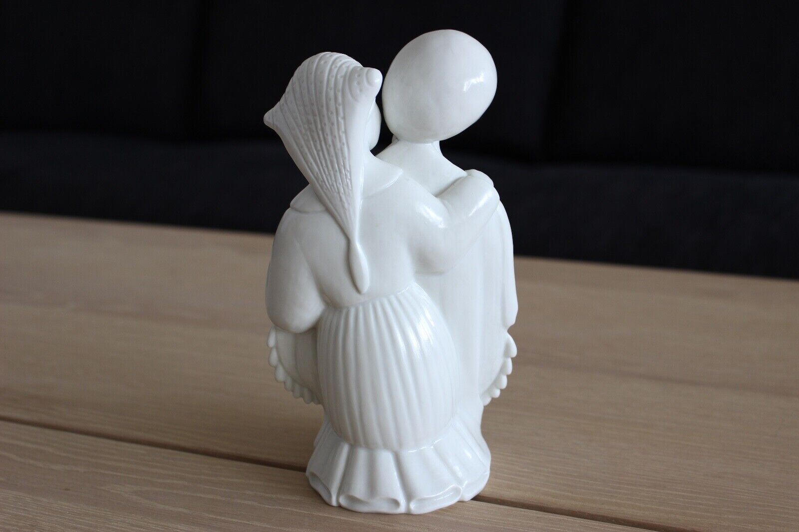 Royal Copenhagen figurine of woman and maid (blanche de cine)