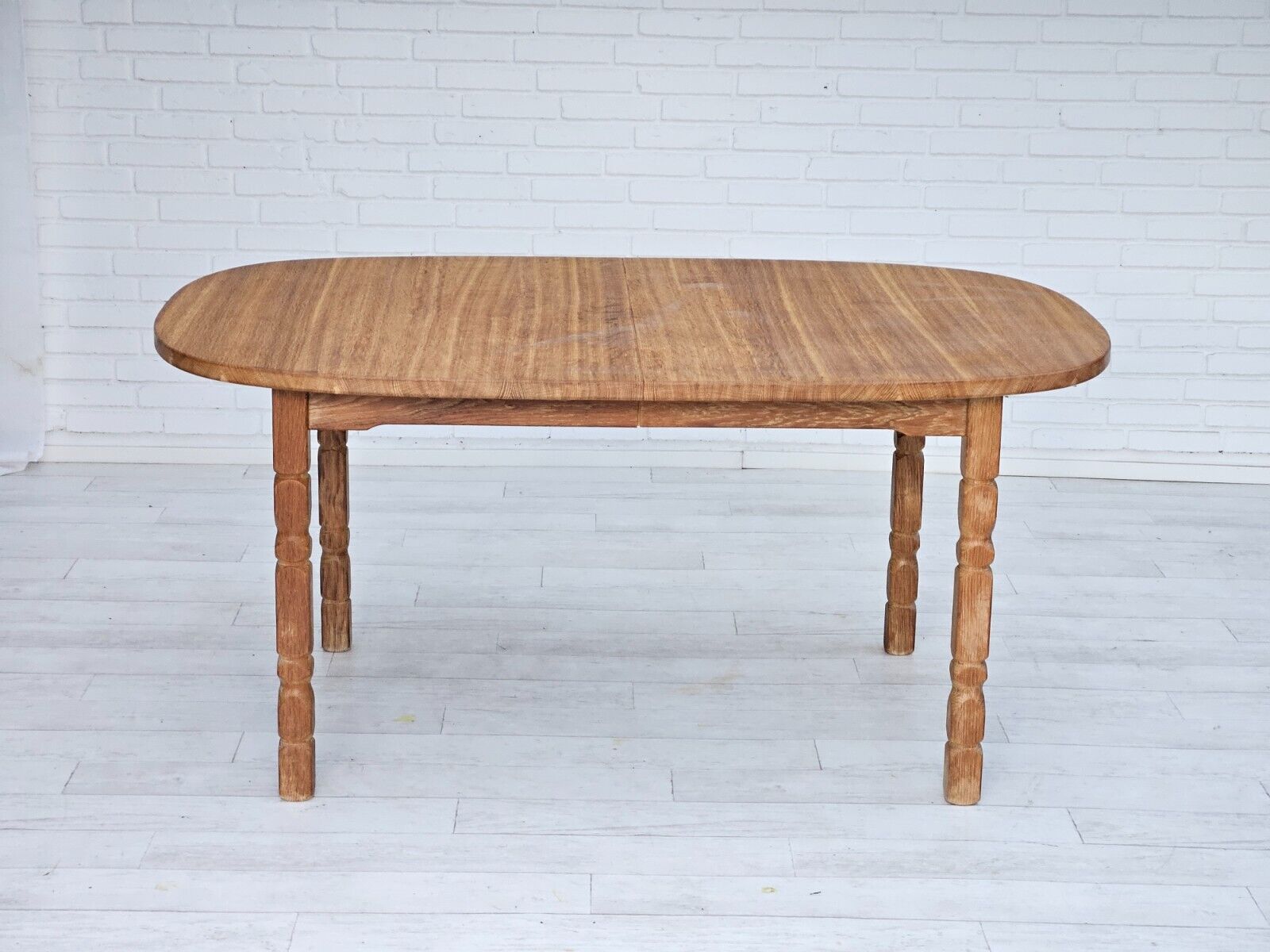 1970s Danish dining table solid oak wood original condition