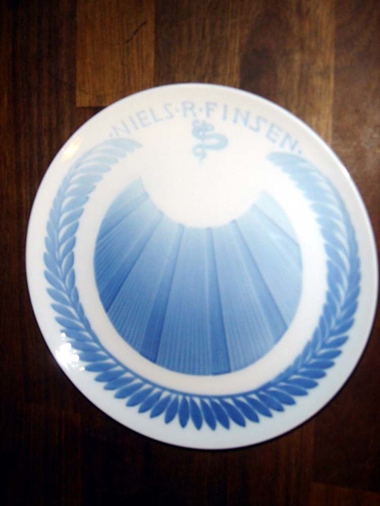 NIELS R FINSEN Memorial plate BING & GRONDAHL Royal Copenhagen Fact 1