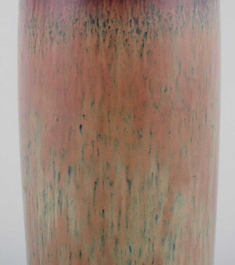 Carl Harry Stålhane for Rörstrand Ceramic vase with glaze in shades of brown