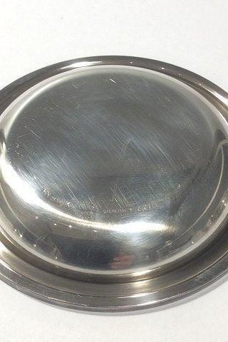 Georg Jensen Sterling Silver Pyramid Glass coaster / Nut Dish 600 A