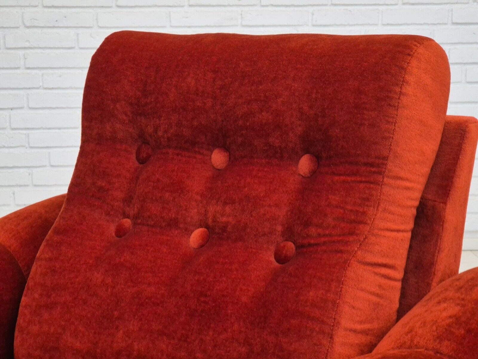 1980s Danish relax armchair in original very good condition velour