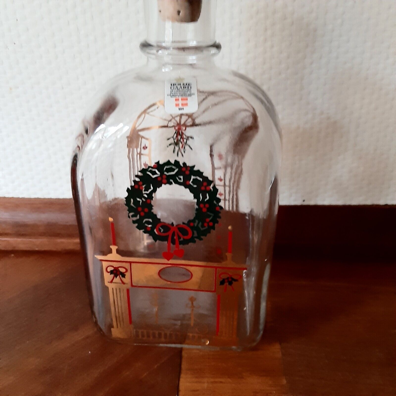 1984 Annual GOLDEN CHRISTMAS Calendar BOTTLE  HOLMEGAARD