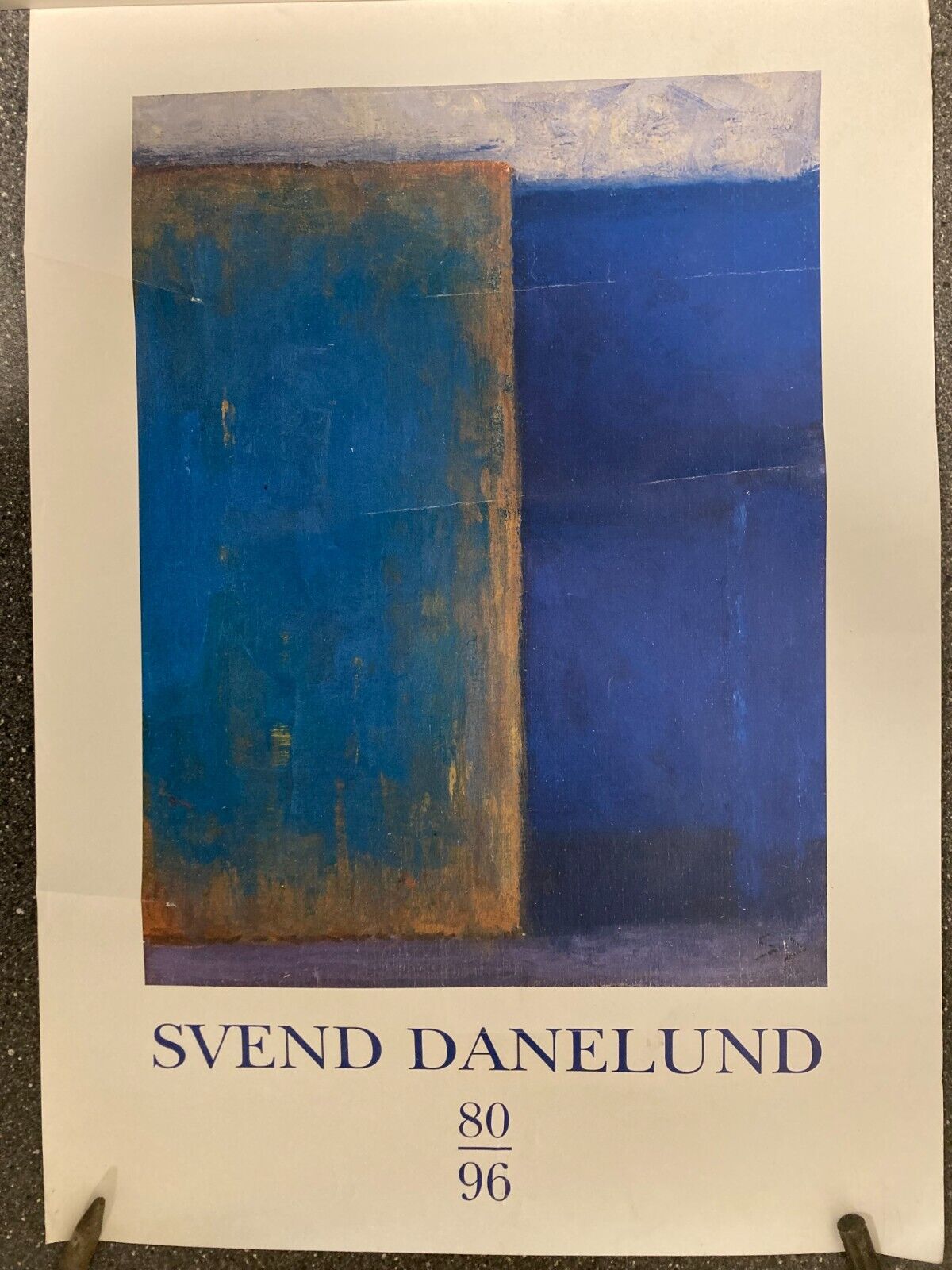 Rare Svend Danelund (1916-2001) Poster - Abstract Artwork Danish Artist 42x60cm