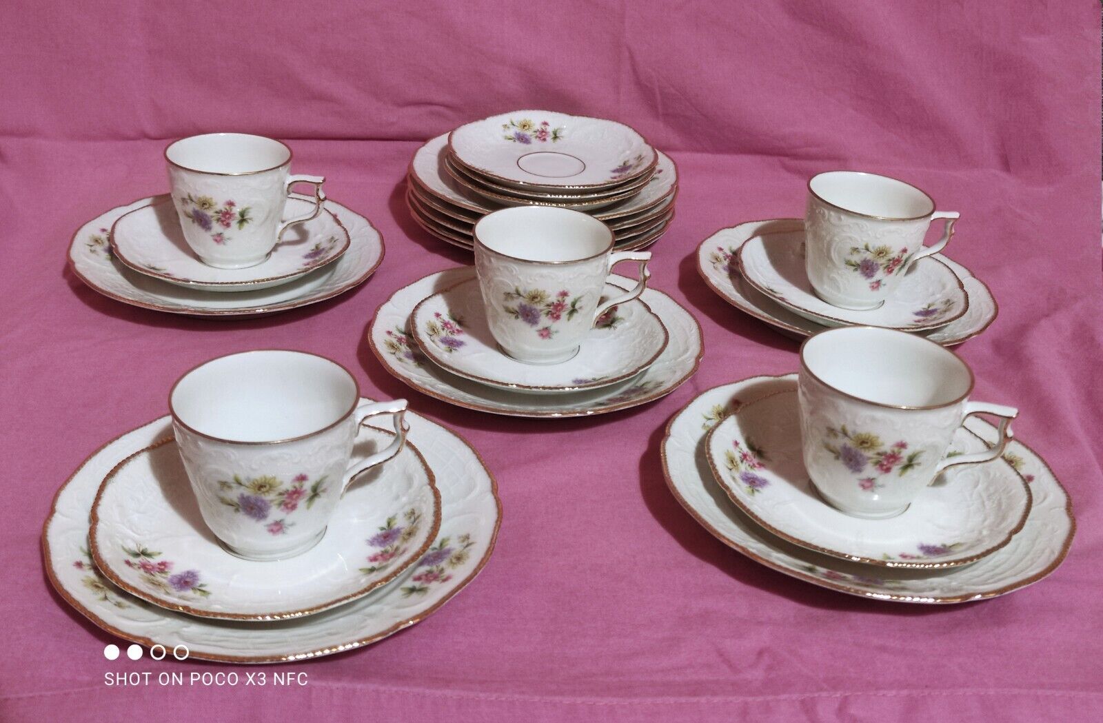 Rosenthal sanssouci vintage coffee set 5 cups 8 saucers 10 dessert plates