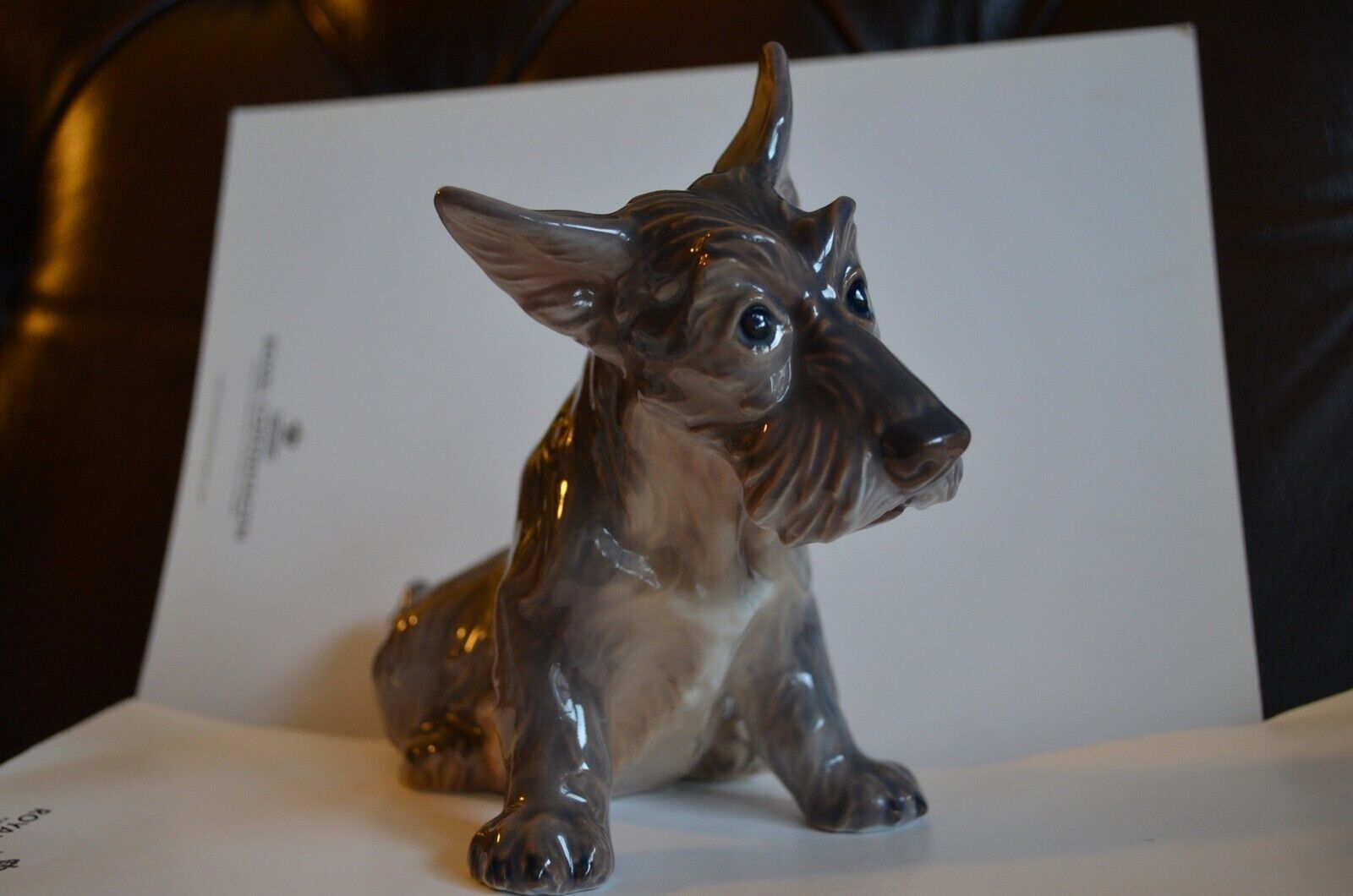 Dahl Jensen Scottish Terrier Dog 1078 Porcelain Figurine  Royal Copenhagen