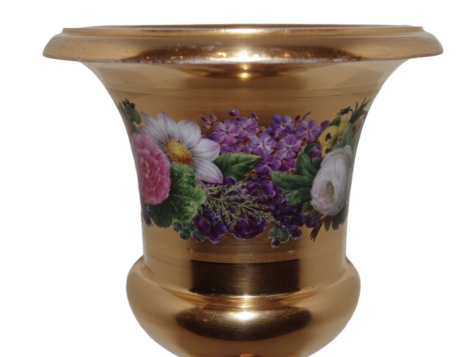 Royal Copenhagen Amazing Lidded Gold vase from 1850 by Klein