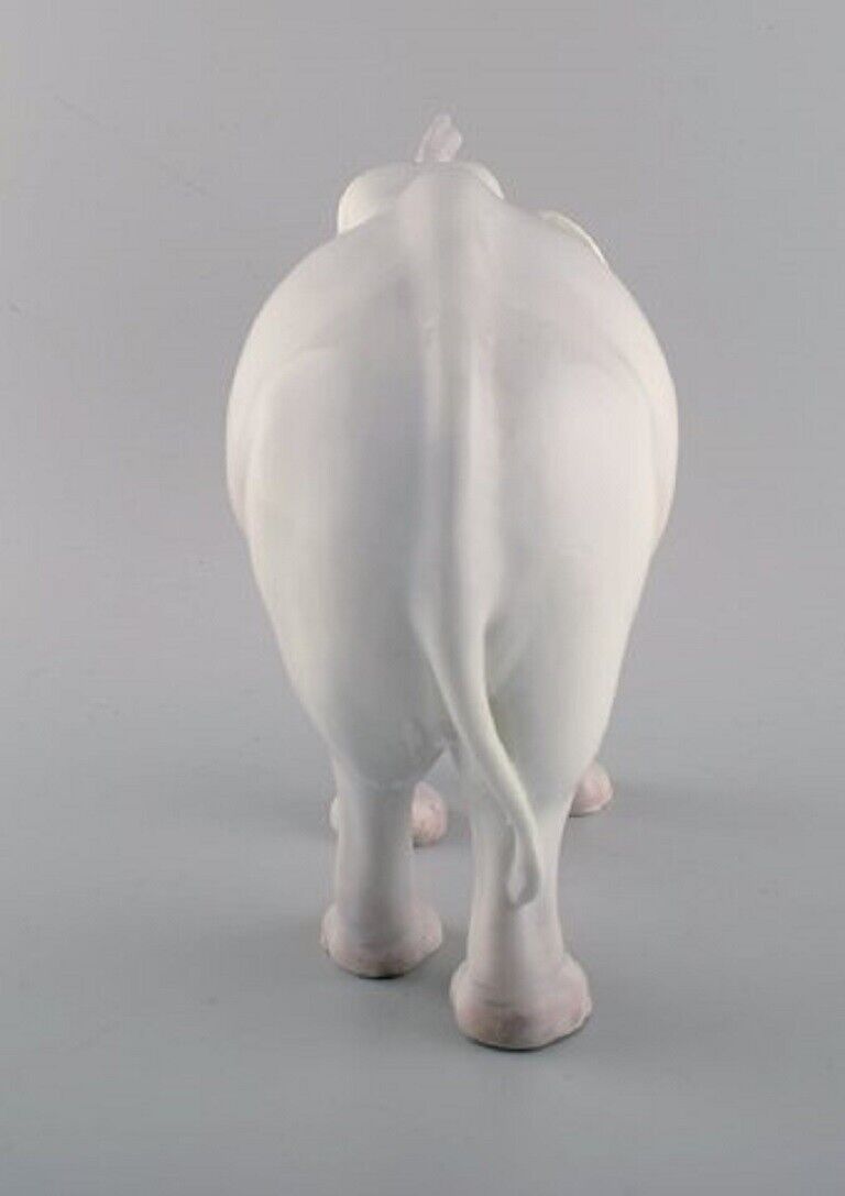 Axel Locher for Royal Copenhagen Large and rare porcelain figure Elephant