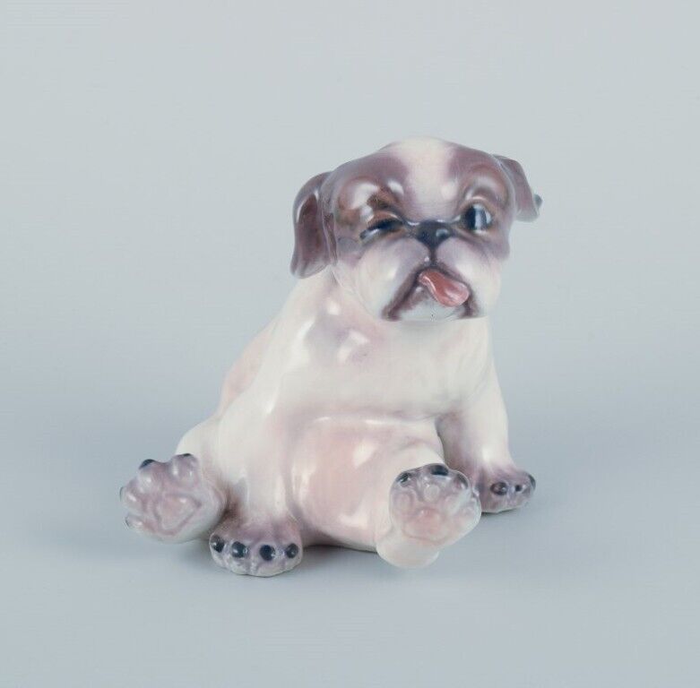 Dahl Jensen porcelain figurine of a Pekingese puppy  Ca 1930