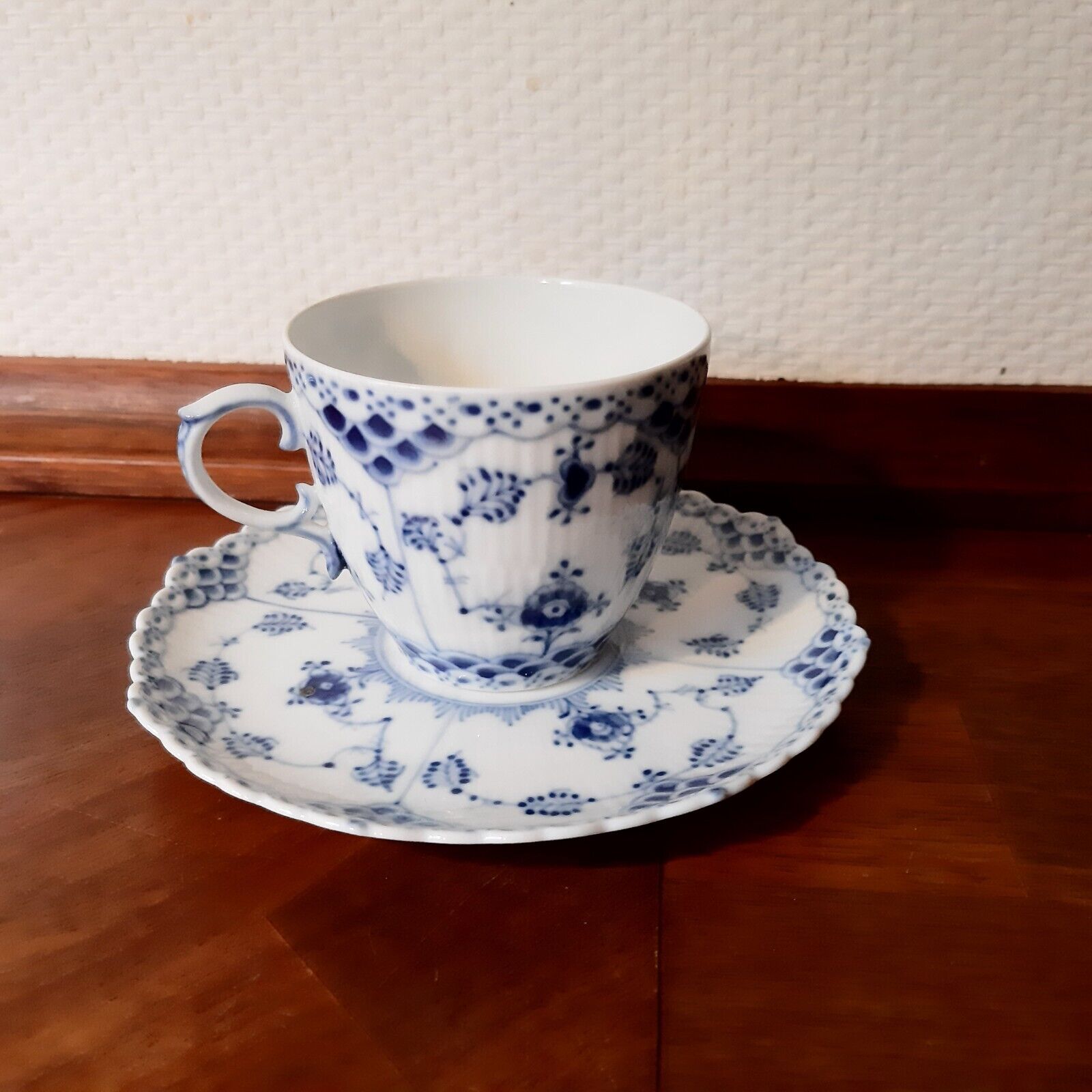 Coffee Set BLUE FLUTED FULL LACE # 1 - 1035 Royal Copenhagen 1967/1968 Fact 2