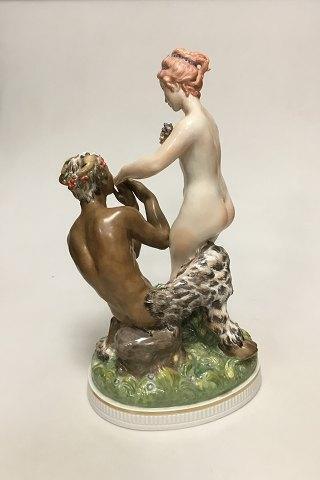 Royal Copenhagen Gerhard Henning "The Handkiss" Overglaze Figurine No 2109