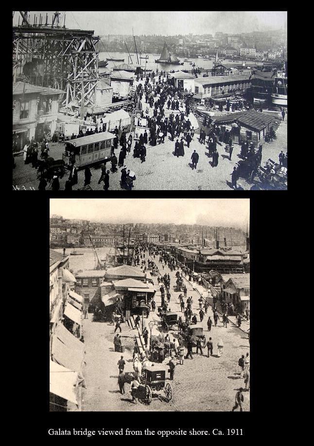 View over The Galata bridgeGolden Horn Istanbul Turkey 1890 Must see!