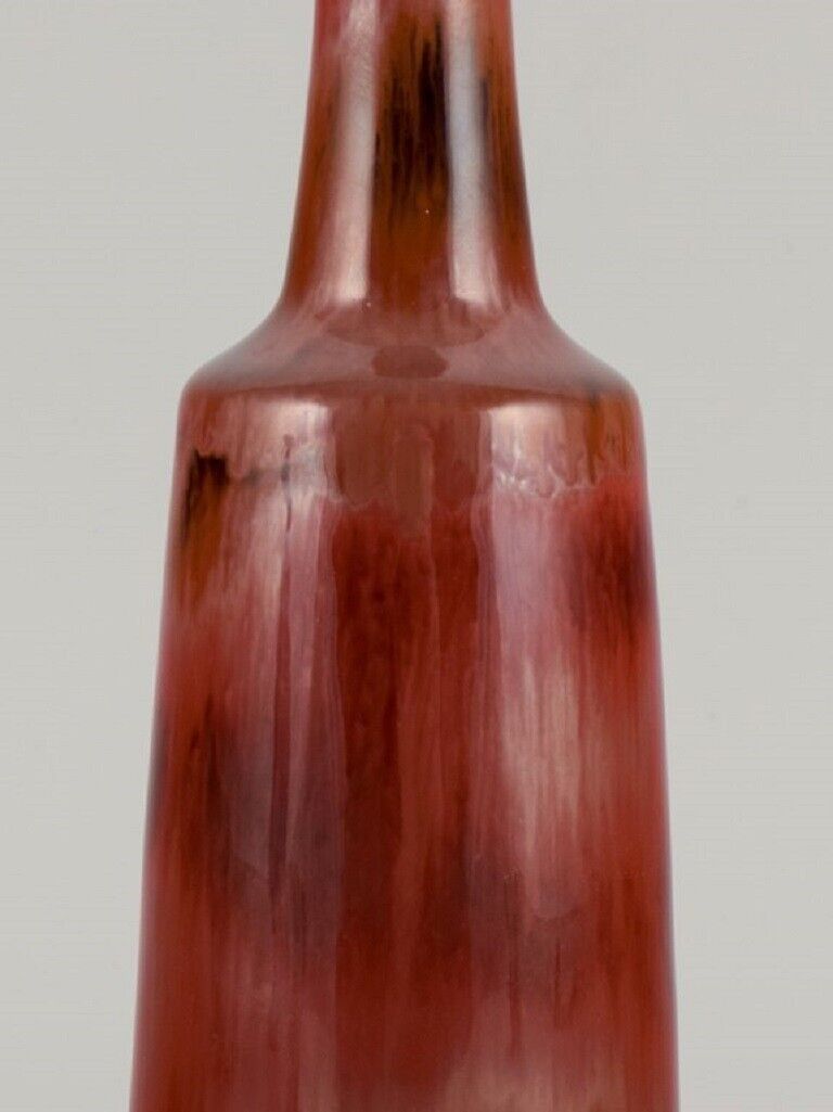 Carl Harry Ståhlane (1920-1990) for Rörstrand Ceramic vase in red glaze