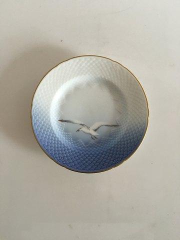 Bing  Grondahl Seagull with Gold Cake Plate No 28A