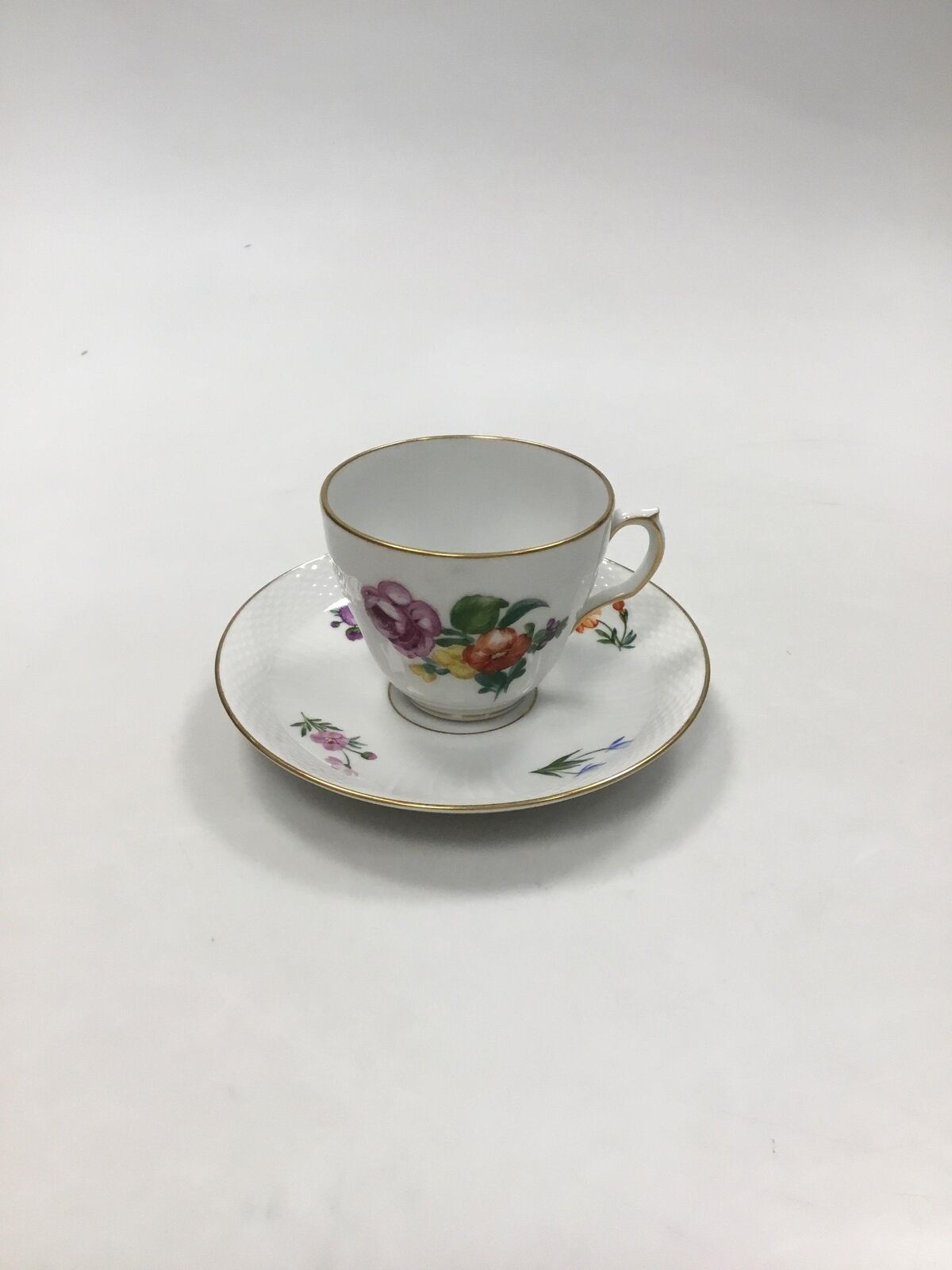 Royal Copenhagen Saxon Light Flower Coffee cup with saucer No 1870