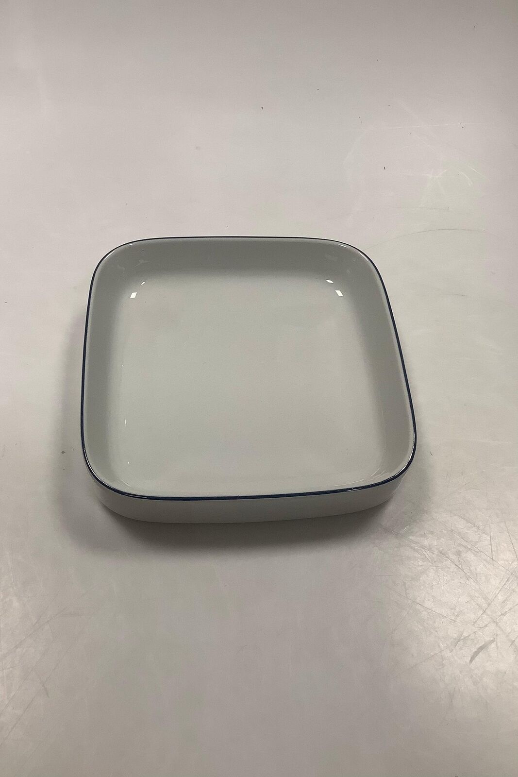 Royal Copenhagen / Aluminia Blue Edge Square Dish No 3096