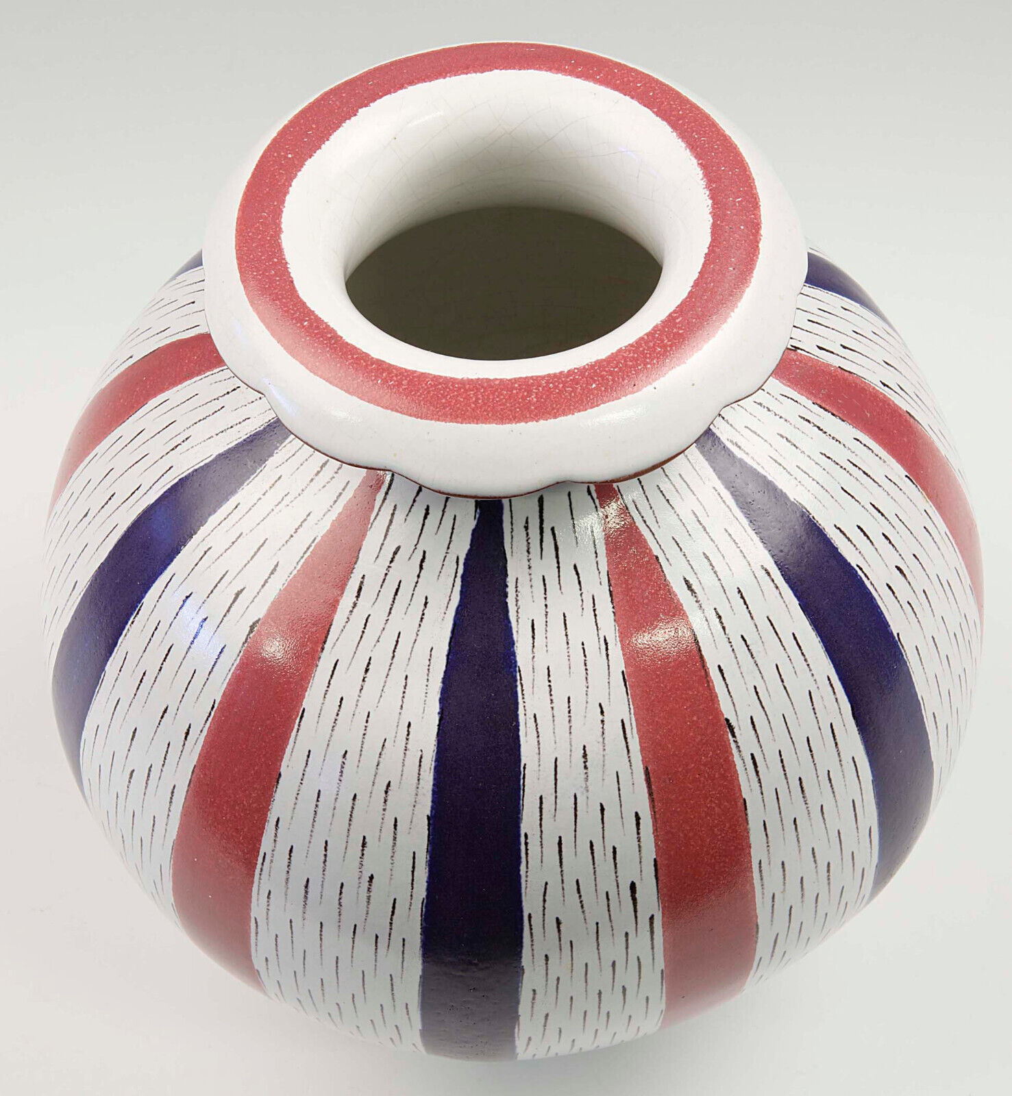 Vase - Faience - Stig Lindberg - Gustavsberg - Sweden Swedish