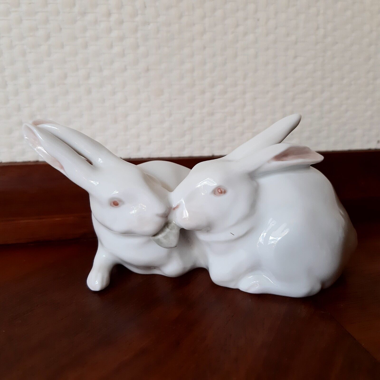 Lot of 3 White Rabbit Figurines ROYAL COPENHAGEN + Bing & Grondahl Denmark 1st