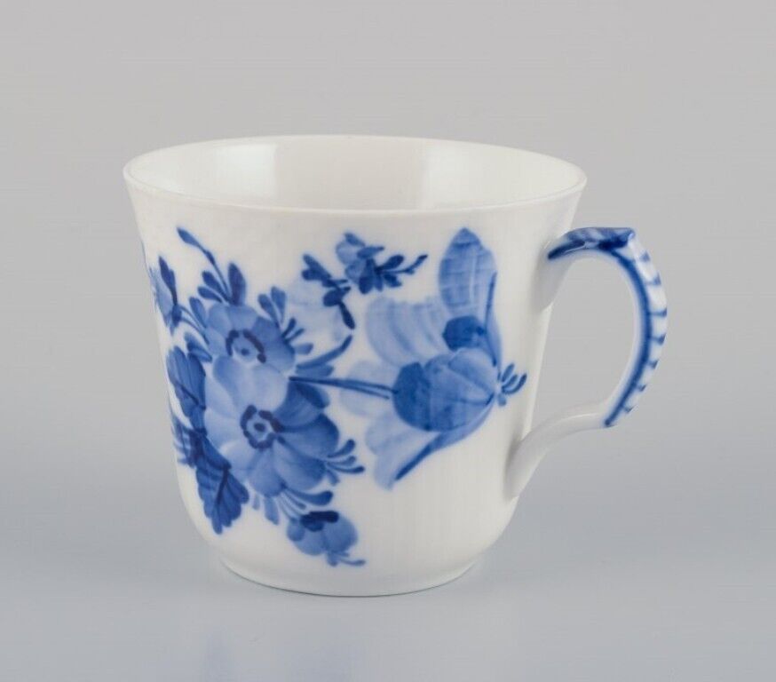 Royal Copenhagen Blue Flower Curved Set of six coffee cups with saucers