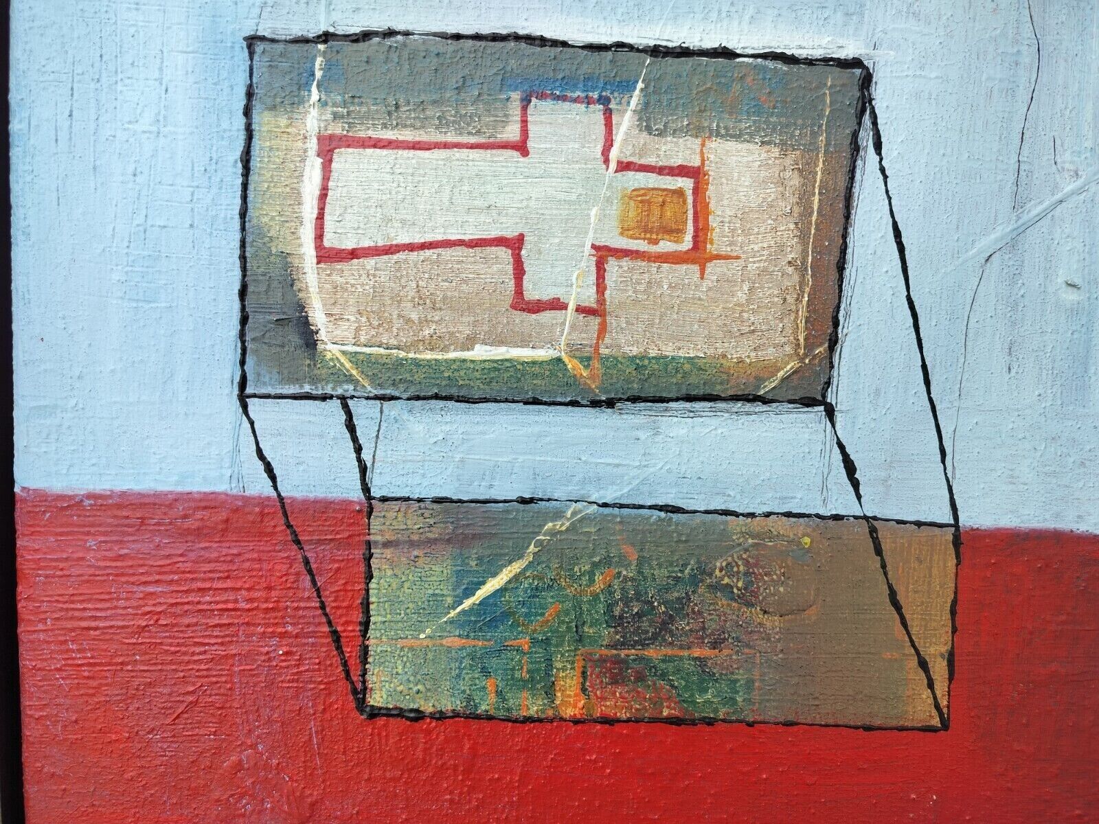 Abstract composition with a cross Dated 2004