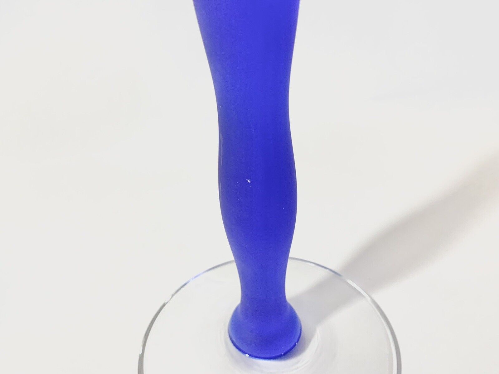 Orrefors Celeste Anne Nilsson Blue Candle Holder 37 cm 145 inch