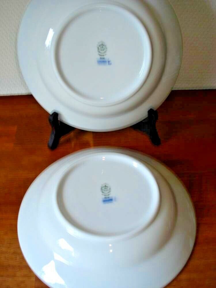 2 x CHRISTMAS ROSE 21½ cm Porridge / small Soup Bowls # 604 Royal Copenhagen 1st