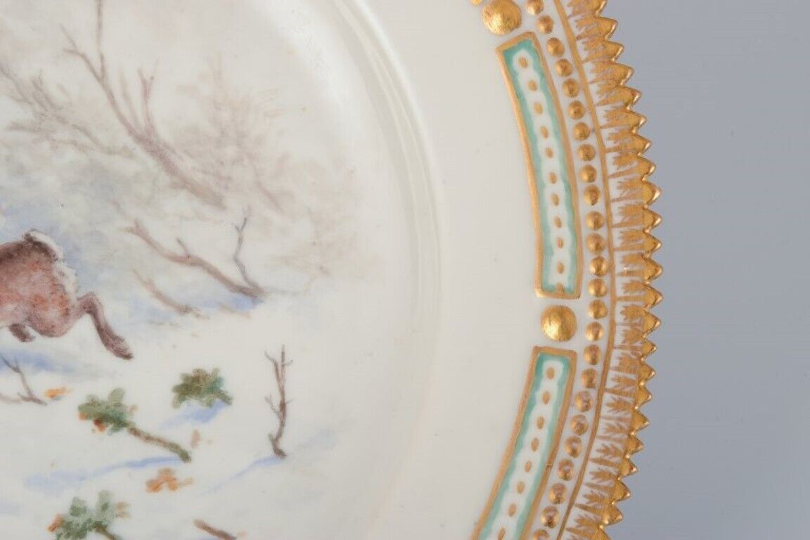 Royal Copenhagen Fauna Danica dinner plate with a motif of a hare 1927