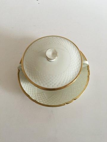 Bing  Grondahl Aakjaer Cream Soup Cup with Lid and Saucer No 247