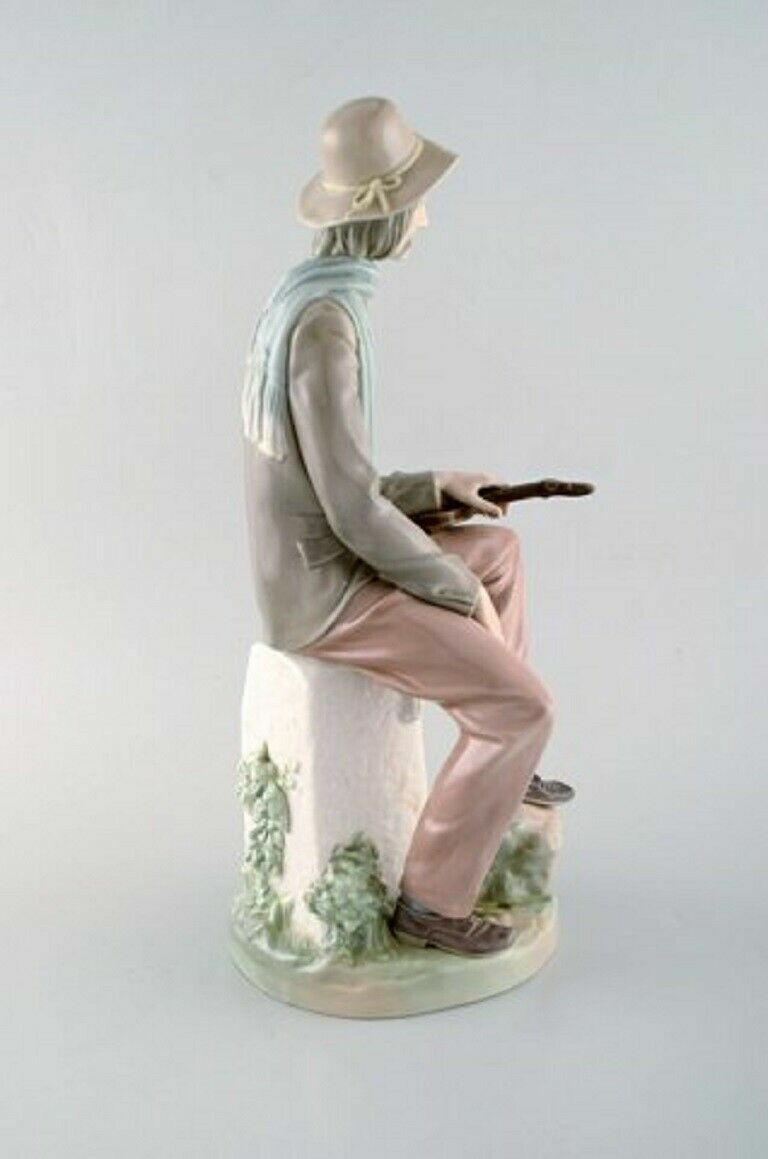 Lladro Spain Large porcelain figure Troubadour 1980 / 90's