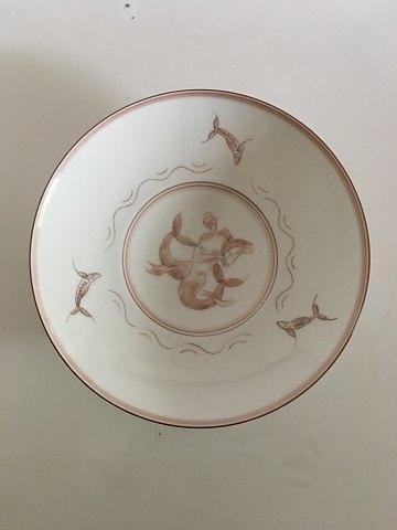 Bing  Grondahl Unique Bowl by Ove Larsen with Mermaid Motif