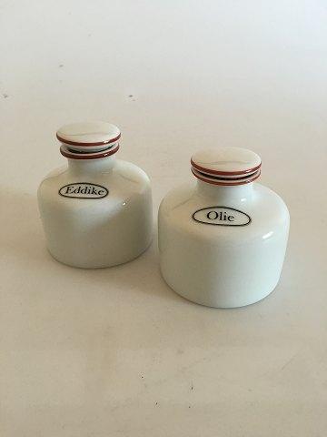 Bing  Grondahl Olie and Eddike (Oil and Vinegar) Set No 373 from the Apothecary