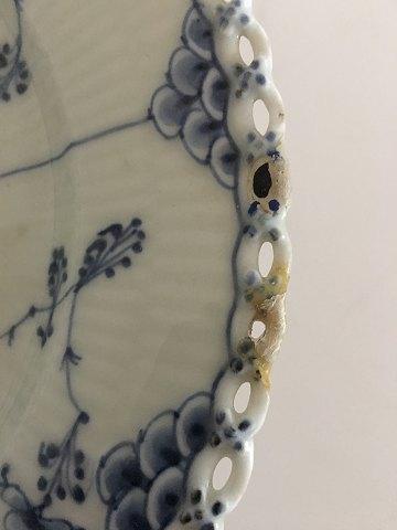 Royal Copenhagen Antique Blue Fluted Full Lace Plate