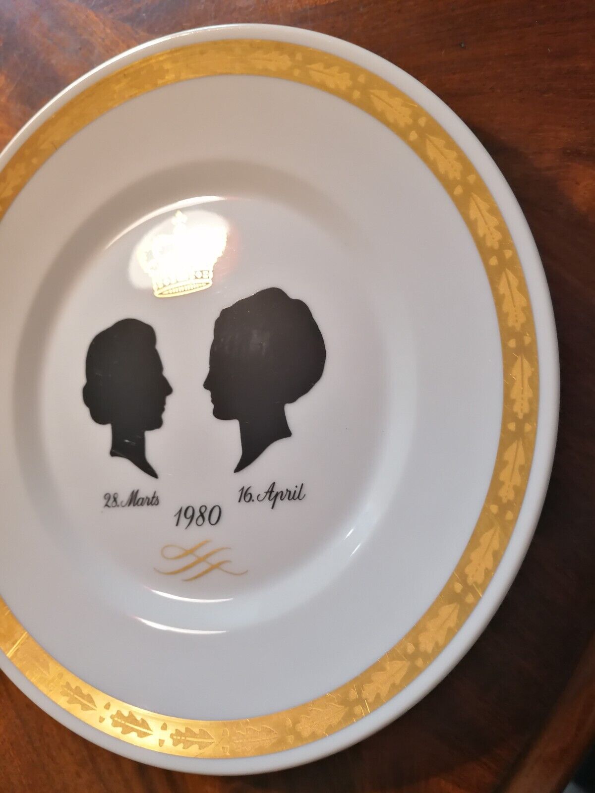 Royal Copenhagen and Rosenthal memorial plates of Queen Margrethe