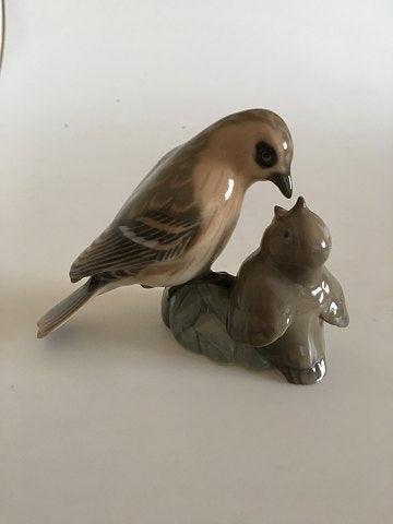 Bing  Grondahl Figurine with Sparrow and Young No 1869