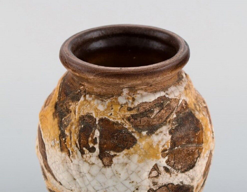 Louis Dage (1885-1961) French ceramist Unique vase in glazed ceramics