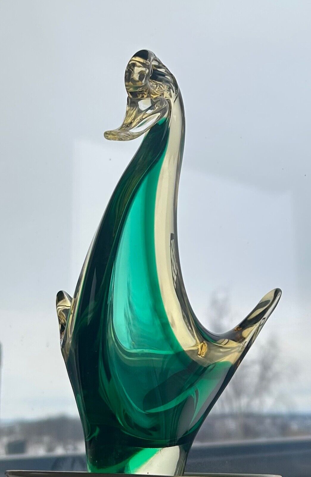 murano glass swan