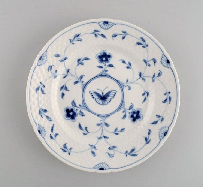 Five Bing  Grøndahl Butterfly lunch plates in hand-painted porcelain