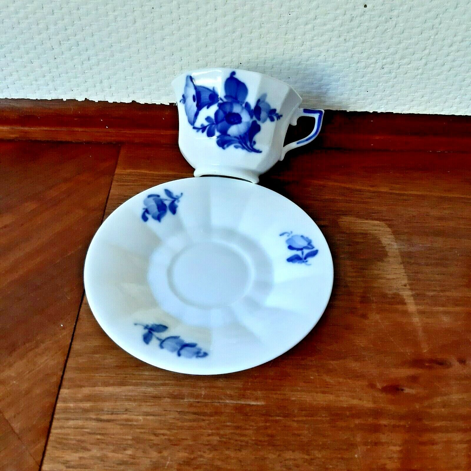 2 x COFFEE SETS BLUE FLOWER ANGULAR # 10- 8562 Royal Copenhagen Fact 1