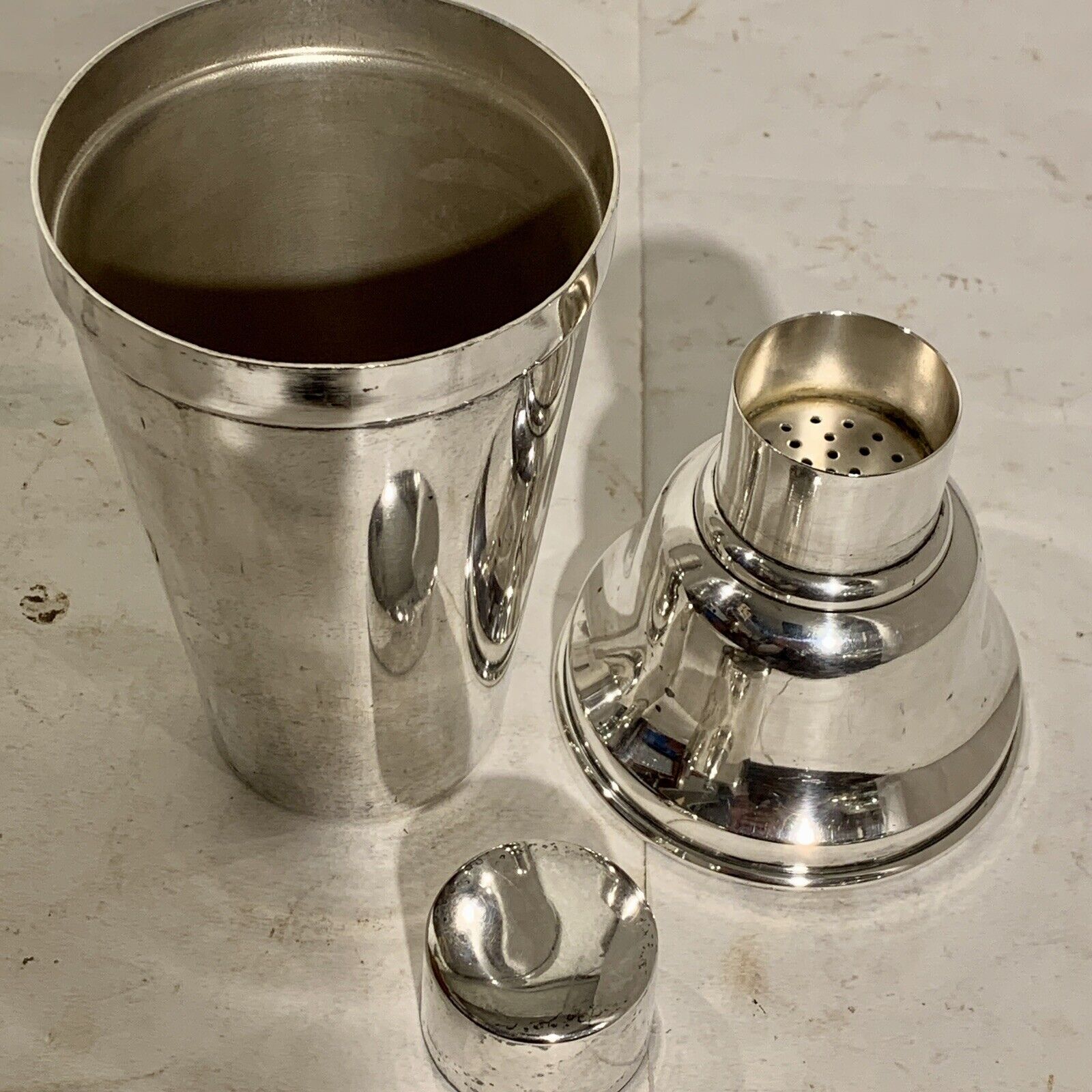 Older silverplated cocktail shaker 