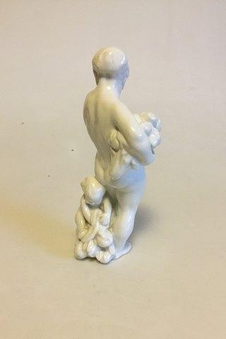 Bing  Grondahl Blanc de Chine Figurine of Woman standing No 4031