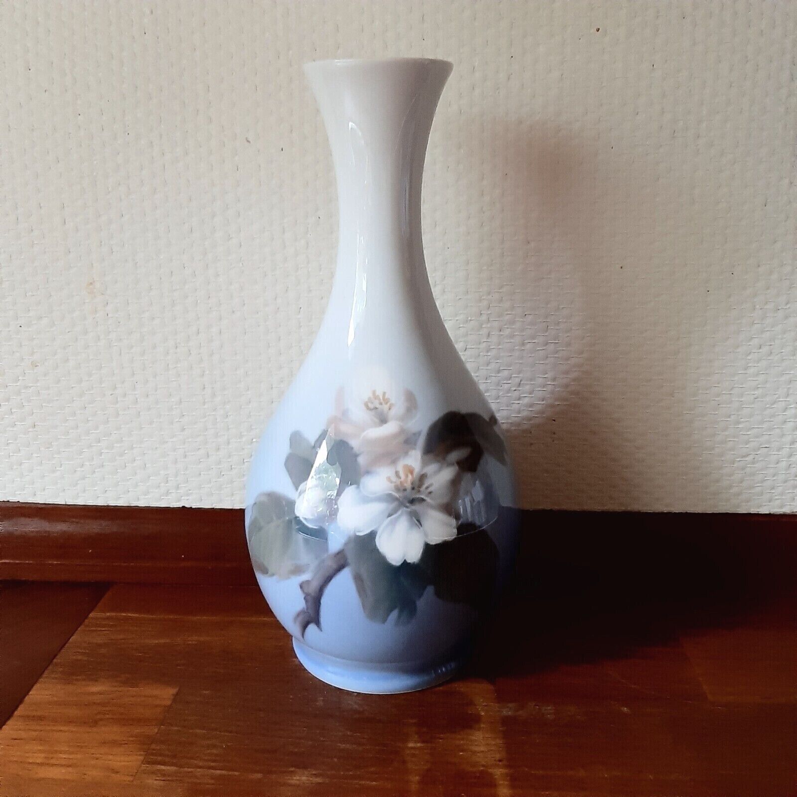 Flower vase w Appletwig in blossom decor # 53-51 Royal Copenhagen 1st