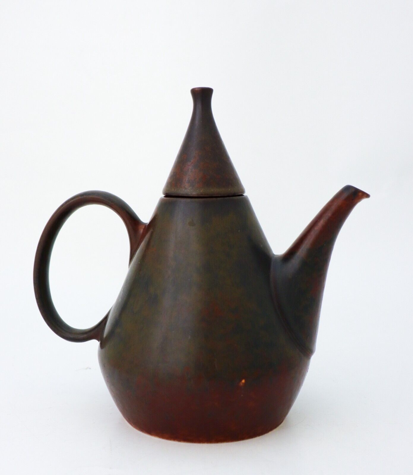 Brown Ceramic Teapot - Carl-Harry Stålhane - Rörstrand - Mid 20th Century