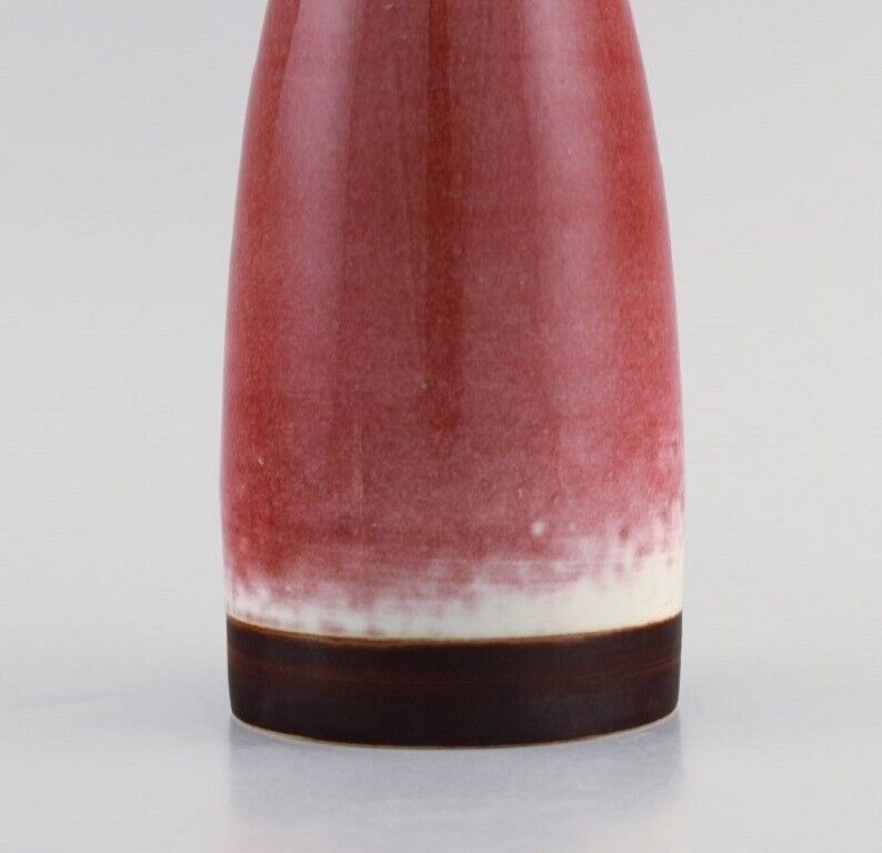 Liisa Hallamaa for Arabia Unique vase in glazed ceramics 1960s