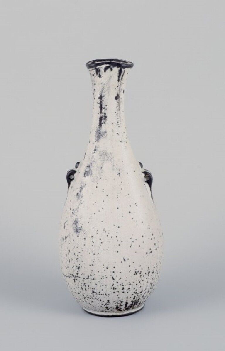 Svend Hammershøi for Kähler Ceramic vase with a narrow neck 1930s