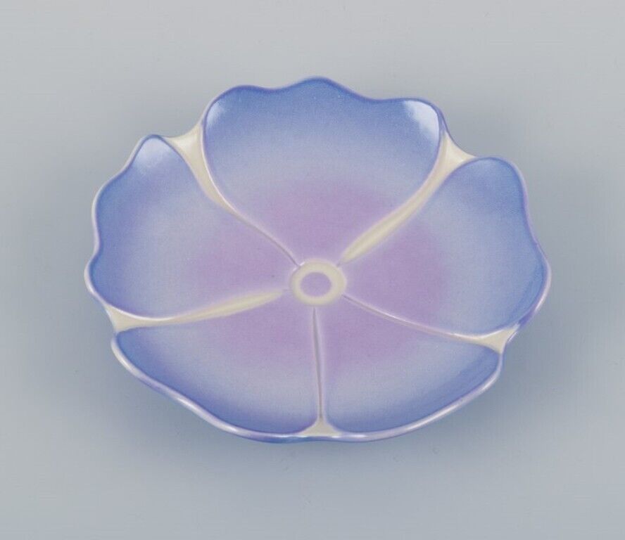 Margareta Hennix for Gustavsberg Studio Ceramic bowl shaped like flower