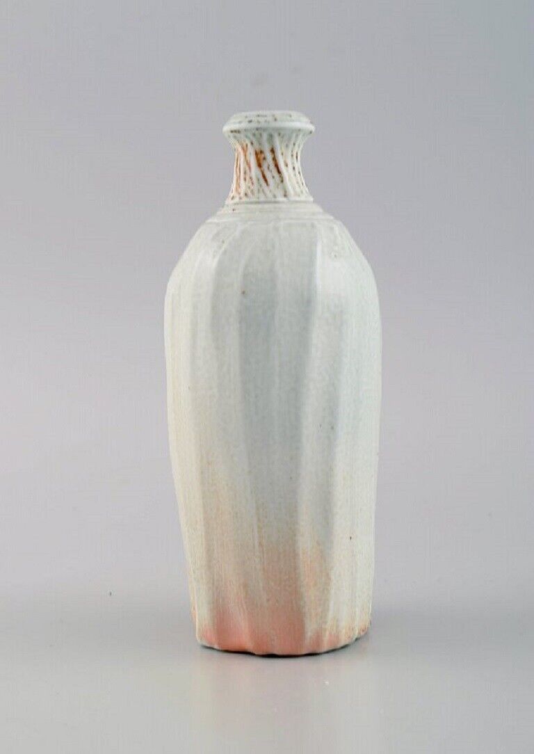 Danish studio ceramicist Unique vase in glazed stoneware Late 20th C