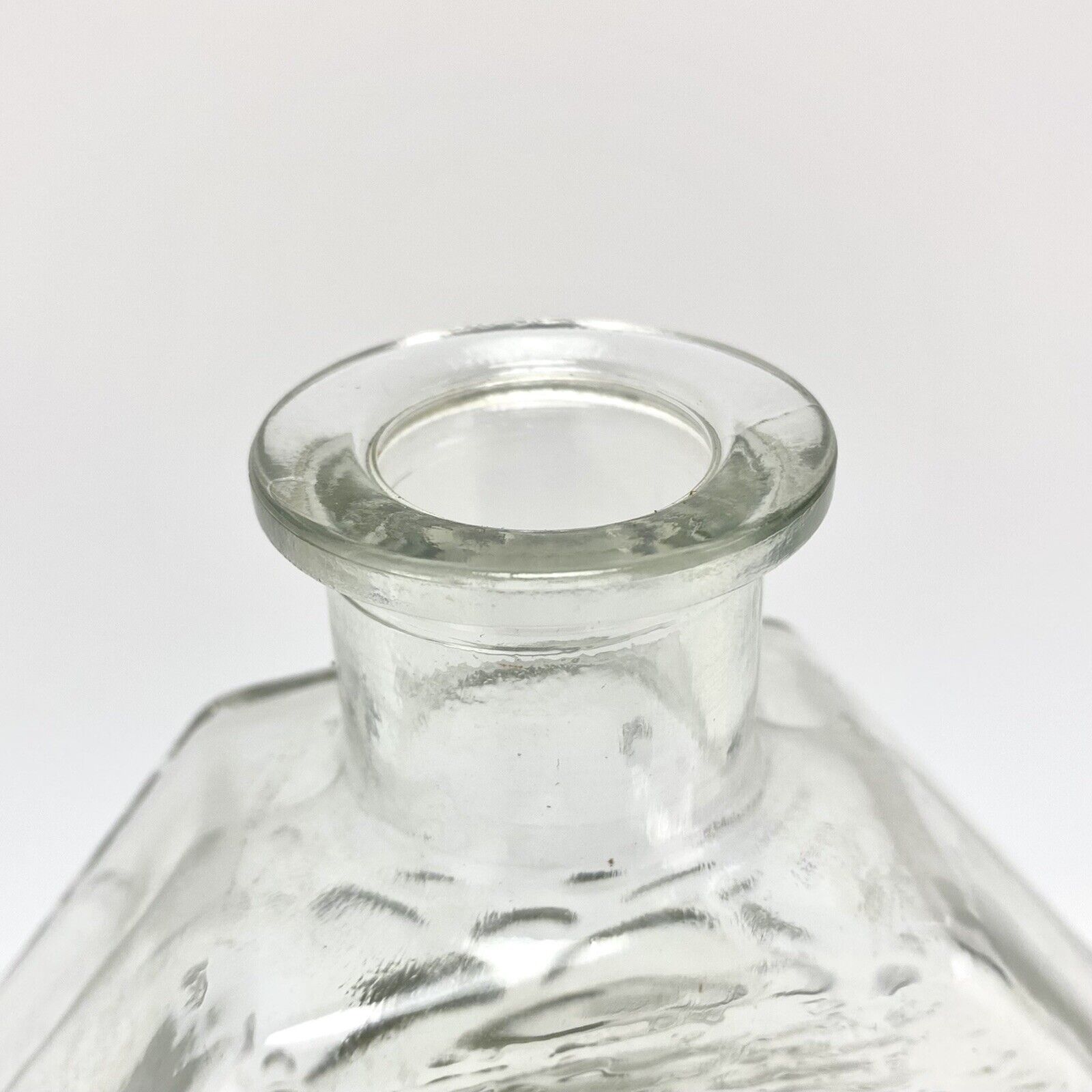 Vtg Riihimaen Lasi Nanny Still Stella Polaris Clear Bottle Vase Finnish Glass