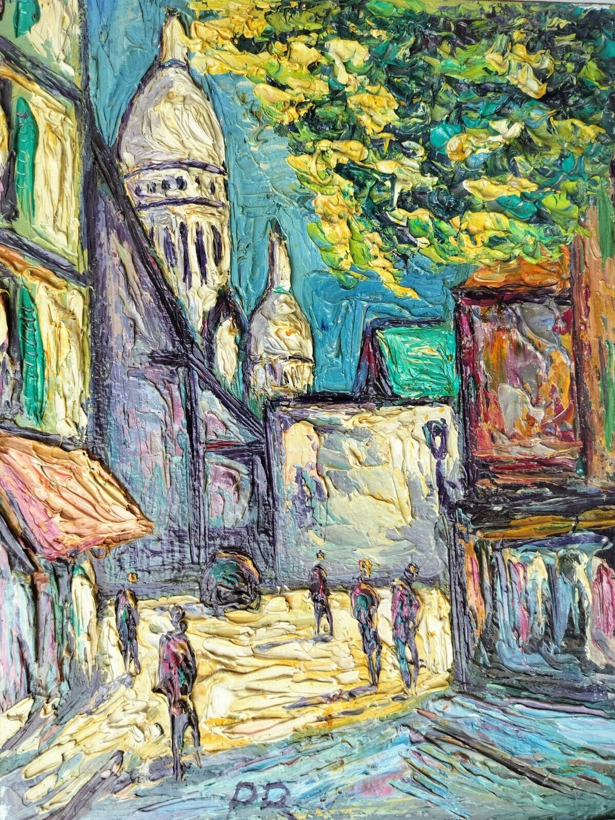 Preben Rasmussen (1919-1971): SCENE FROM PARIS WITH SACRE COEUR CHURCH