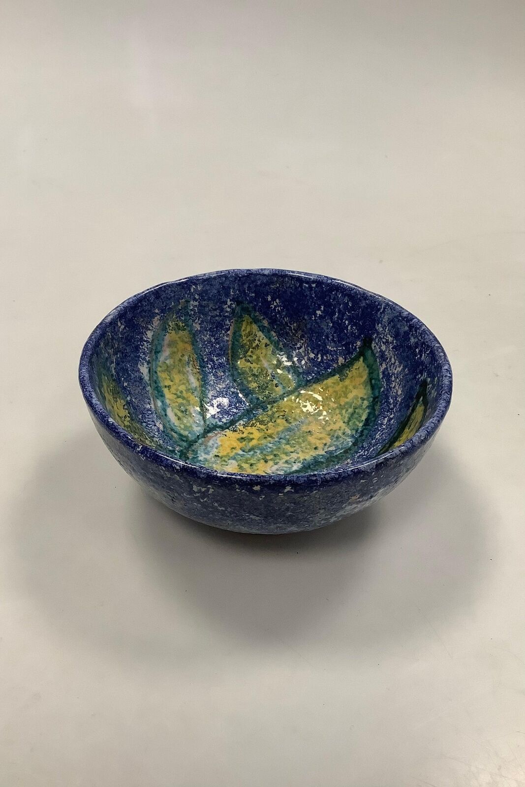 Grethe Reese Ceramics Bowl in blue and yellow